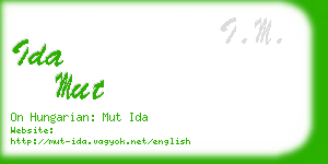 ida mut business card